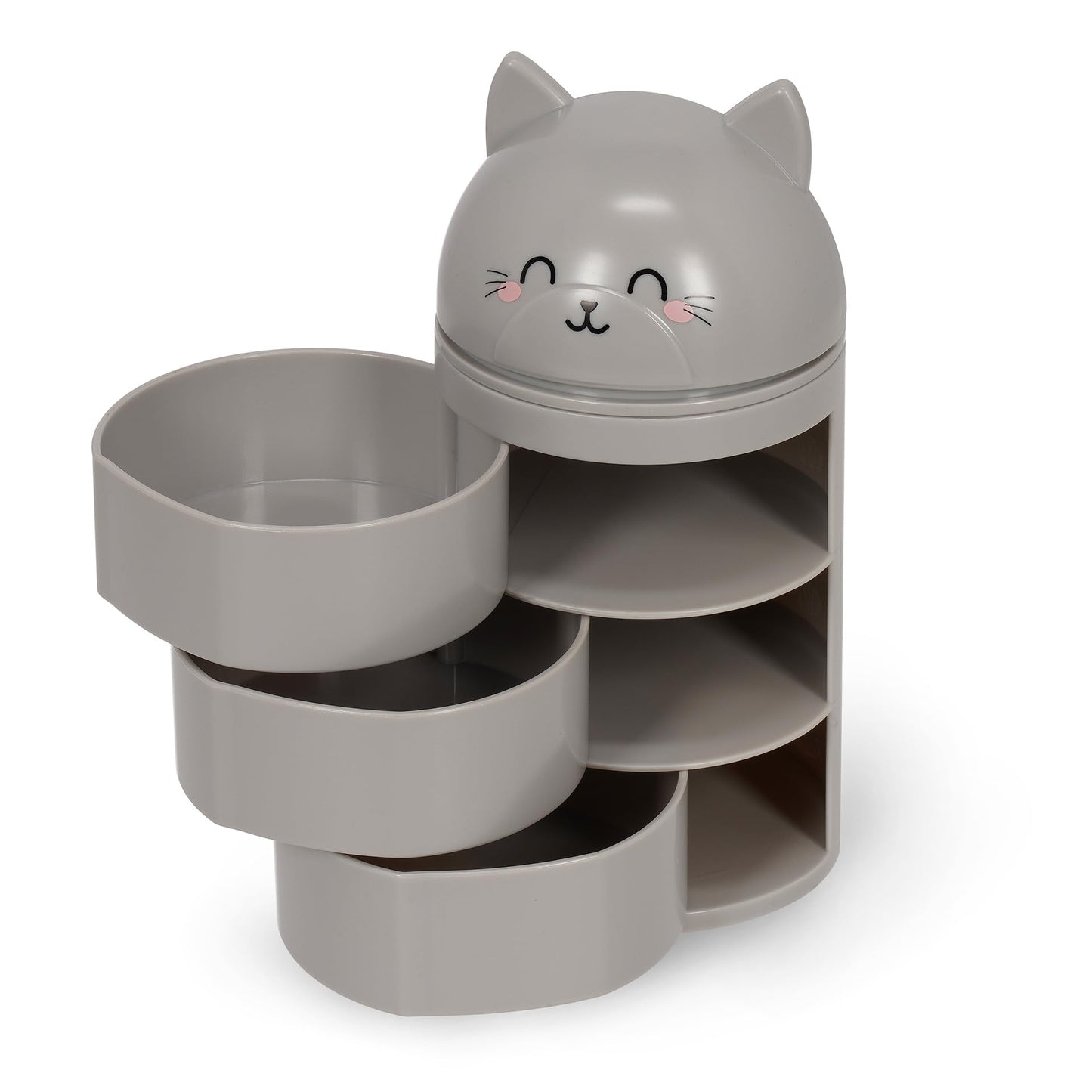Legami - Desk Organiser, Desk Organiser with 3 Side Opening Drawers, Top Compartment with Sliding