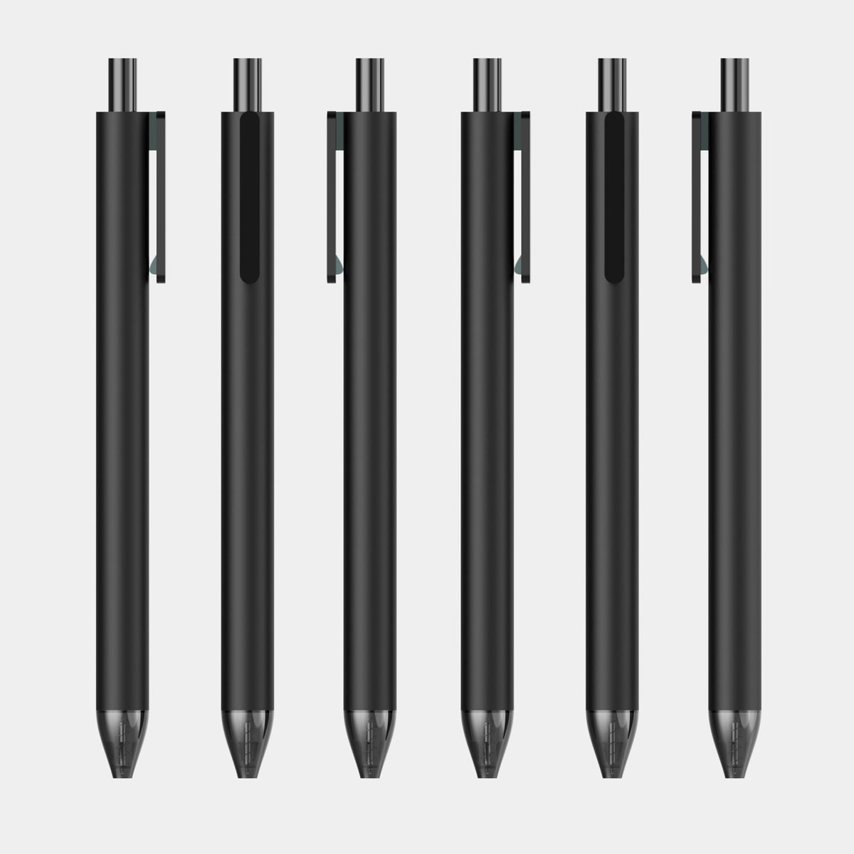 deegtran Pens Bulk, 50 Pack Smooth Black Ink Ballpoint Pen, Wholesale Retractable Pens, No Bleed