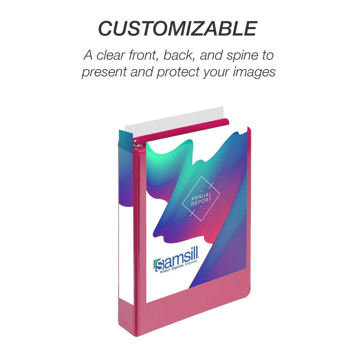 Samsill Economy 1 Inch Mini 3 Ring Binder, Round Ring Binder, Holds 5.5 x 8.5 Inch Documents