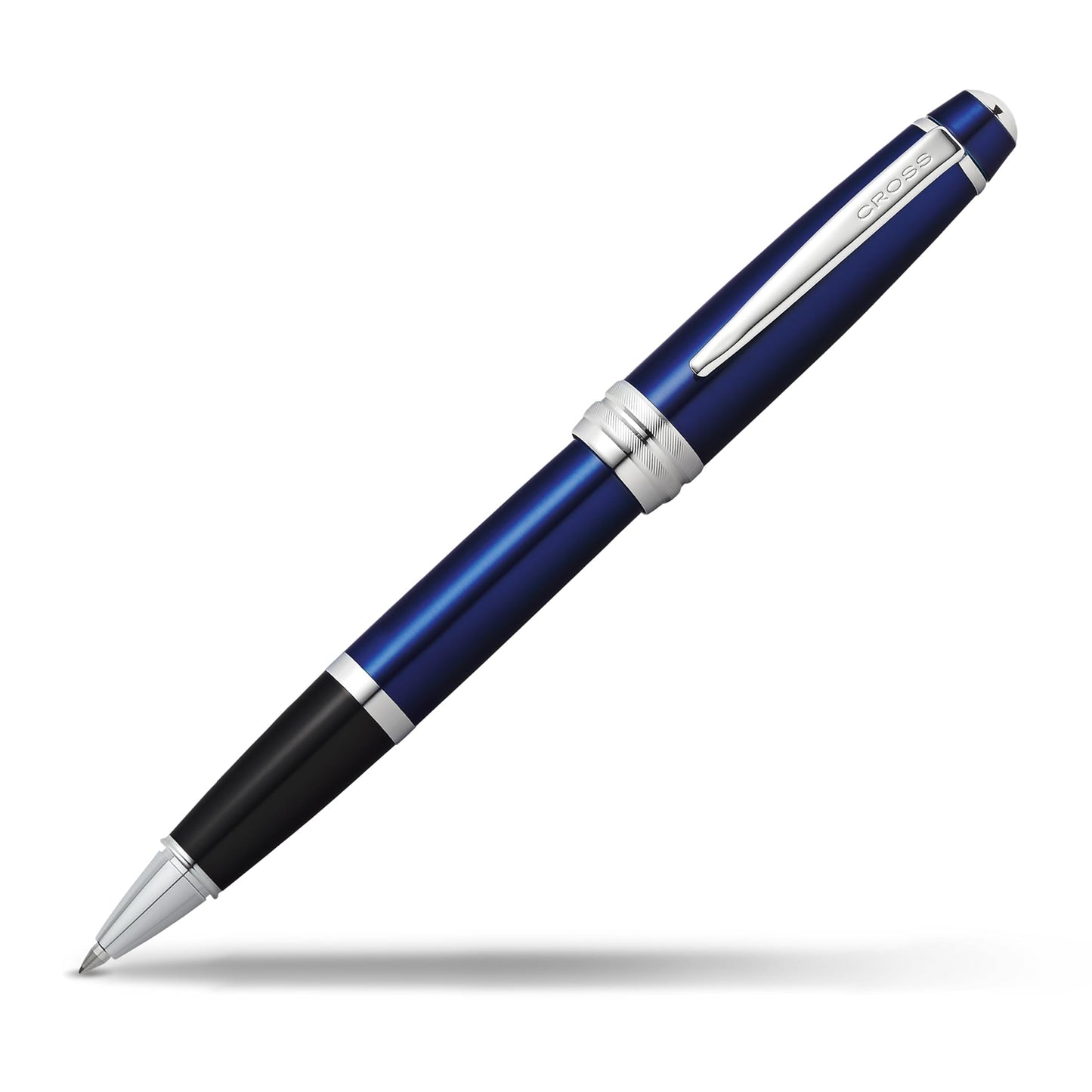 Cross Bailey Blue Lacquer Rollerball Pen, Medium Point, Black Ink