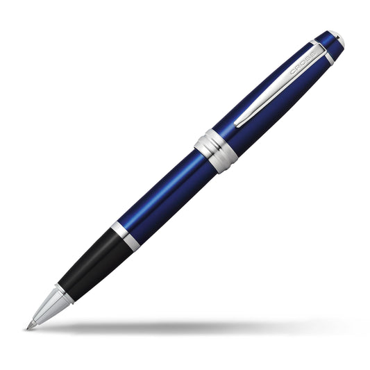 Cross Bailey Blue Lacquer Rollerball Pen, Medium Point, Black Ink