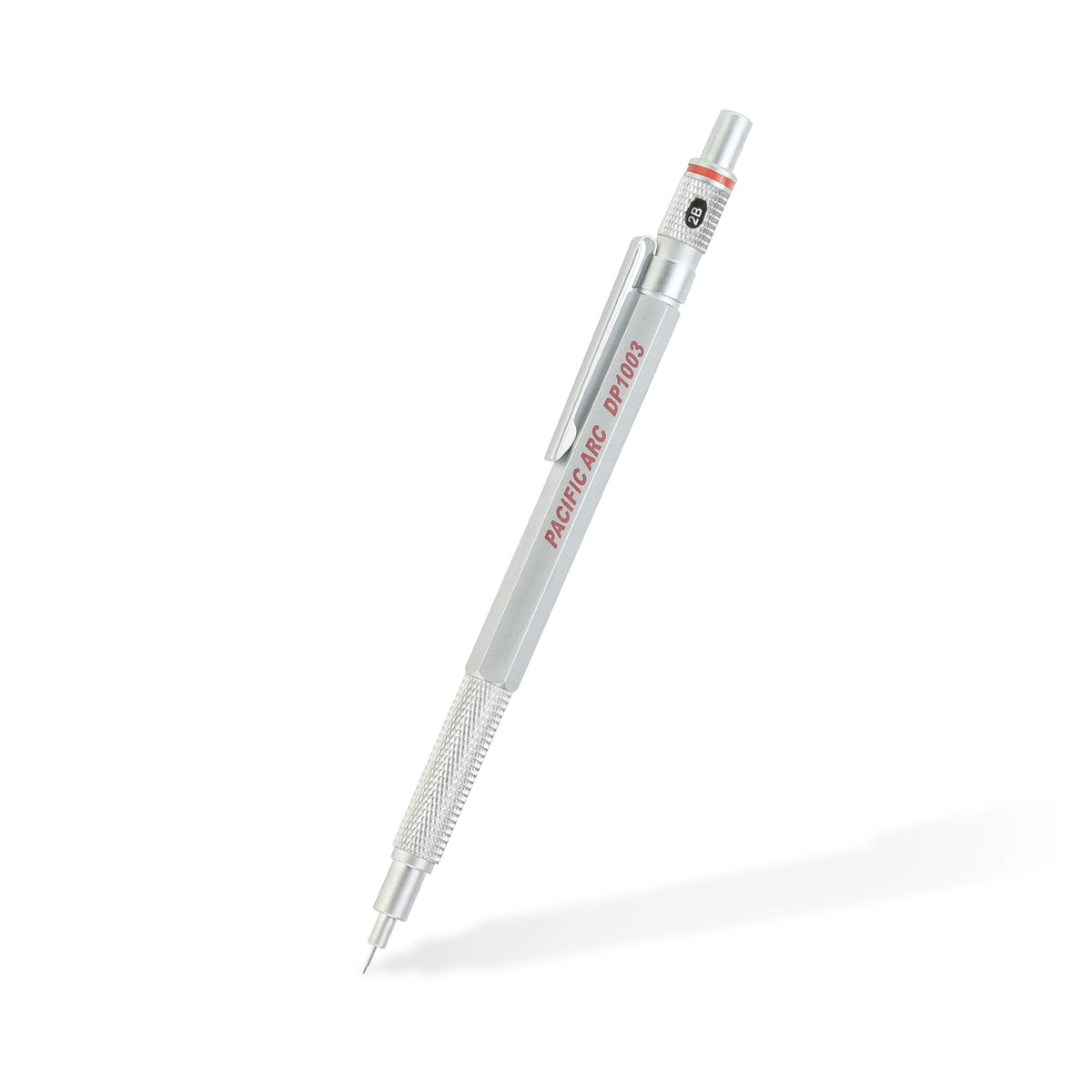 Pacific Arc Chromagraph Metal Mechanical Pencil .3 mm Silver Barrel Mechanical Pencil with Built In