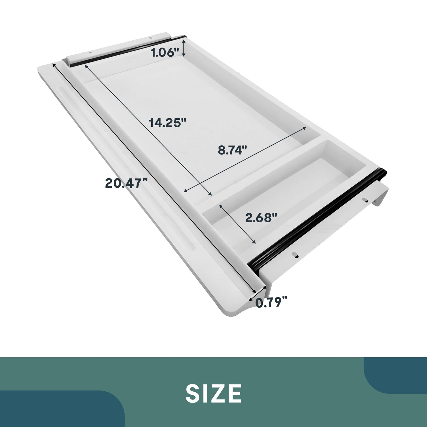 FLEXISPOT Under Desk Drawer, Under table Mounted Drawer, Standing Workstation Storage Attachment
