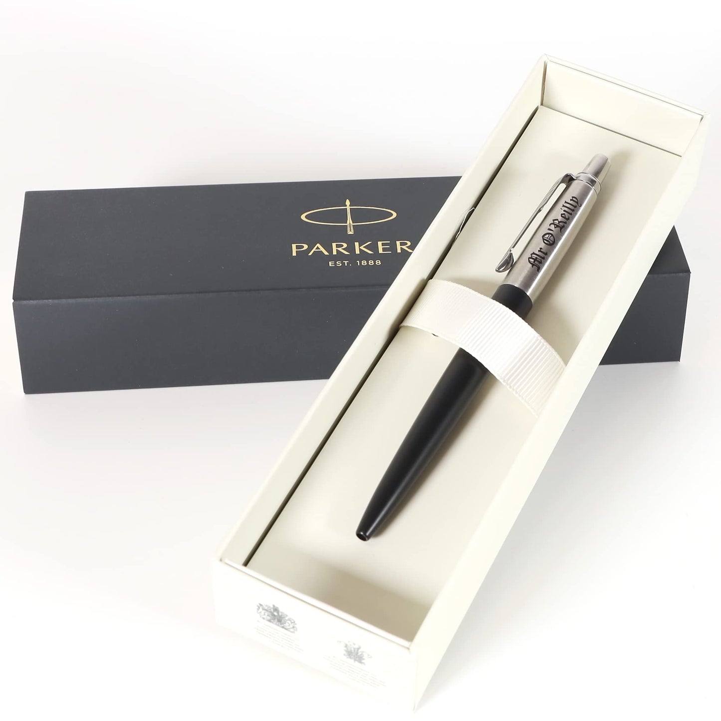 Personalised Custom Parker Jotter Bond Street Pen + Gift Box | Design A Truly Unique Present |