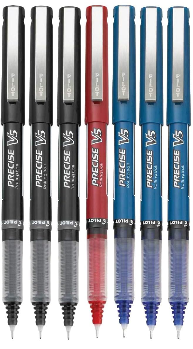 Advantage Gifts Precise V5 Stick Rolling Ball Pens, Extra Fine Point (.5mm), Assorted Colors