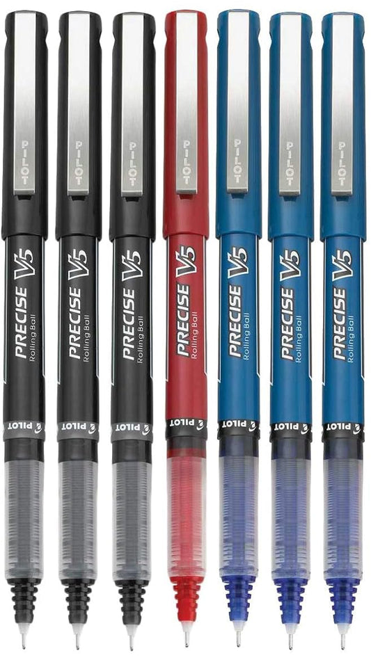 Advantage Gifts Precise V5 Stick Rolling Ball Pens, Extra Fine Point (.5mm), Assorted Colors