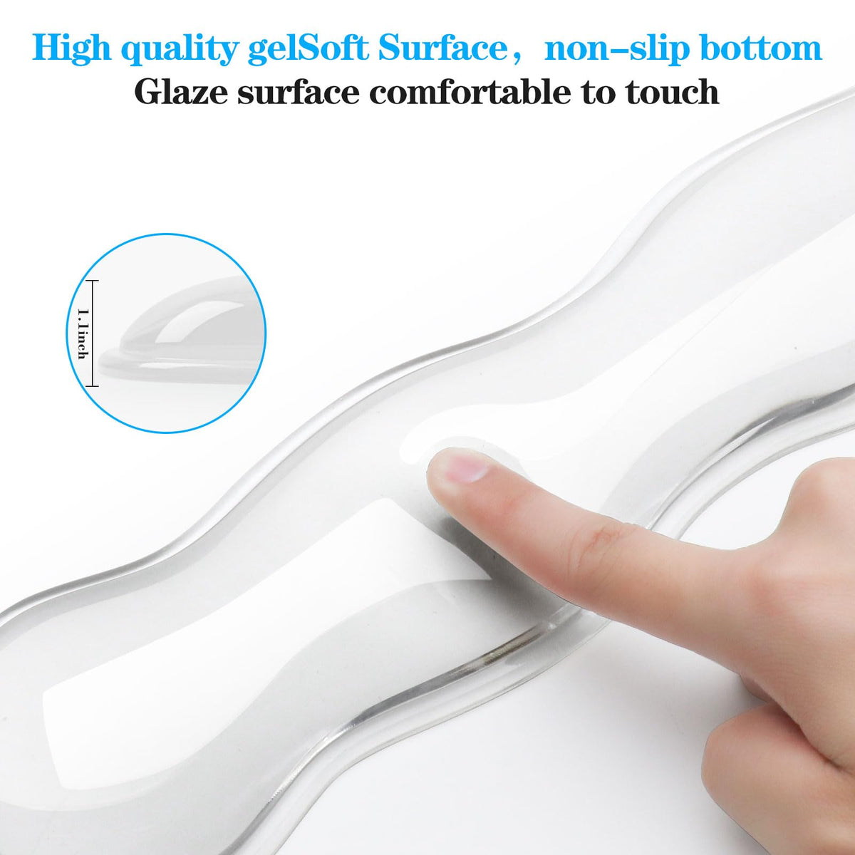 ABRONDA Gel Wrist Rest for Keyboard and Mouse, Wrist Rest for Keyboard, Mouse Wrist Support, Pain