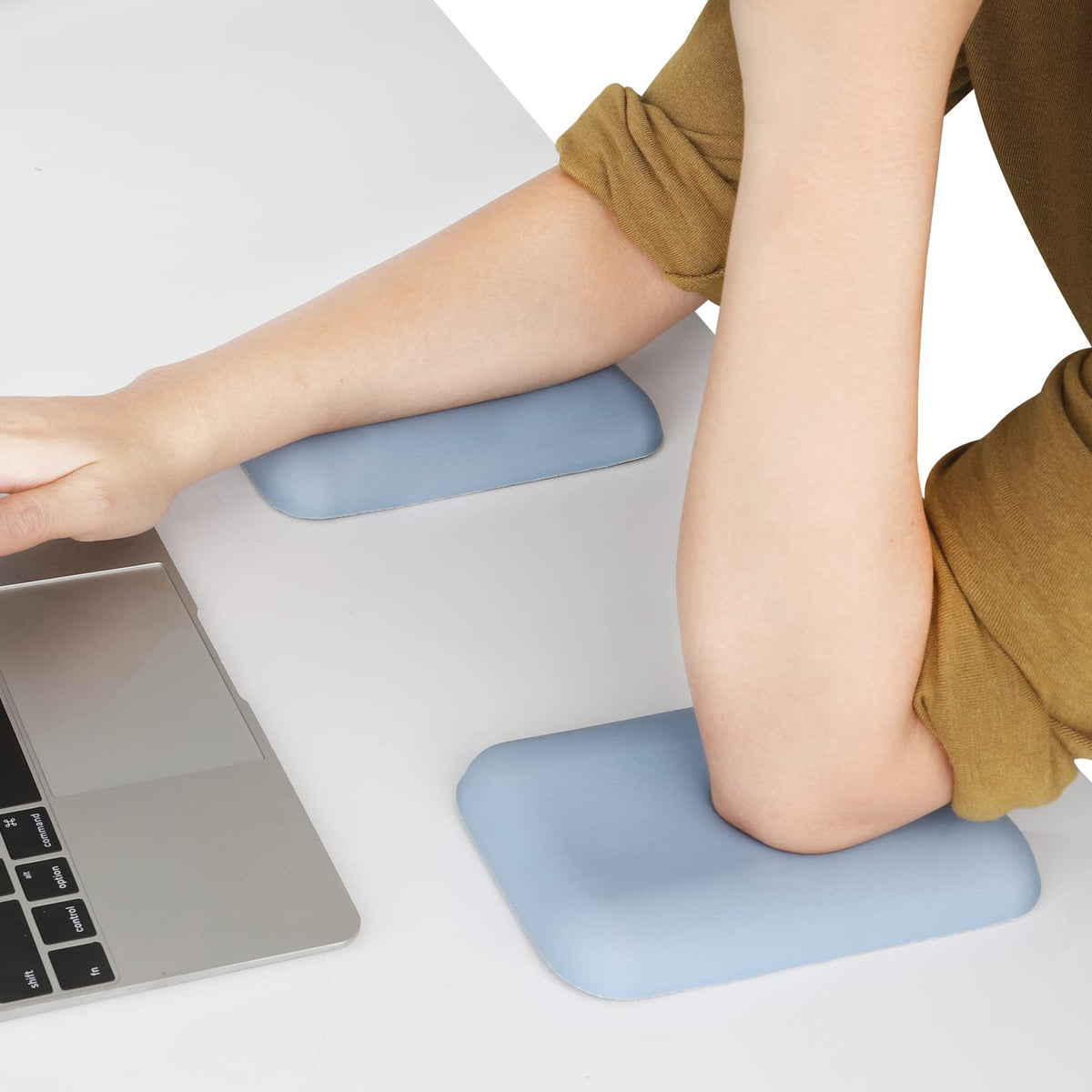 Leolee Elbow Rest Pads for Desk, Blue Ergonomic Wrist Rest Arm Rest Pads