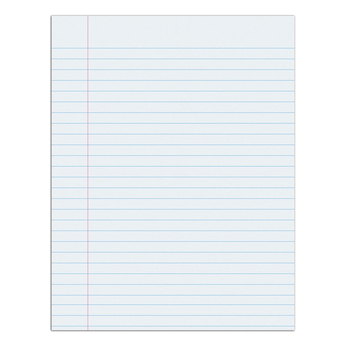 Pacon® Composition Paper, Unpunched, 3/8" Rule, 8 1/2" x 11", White, Pack Of 500 Sheets