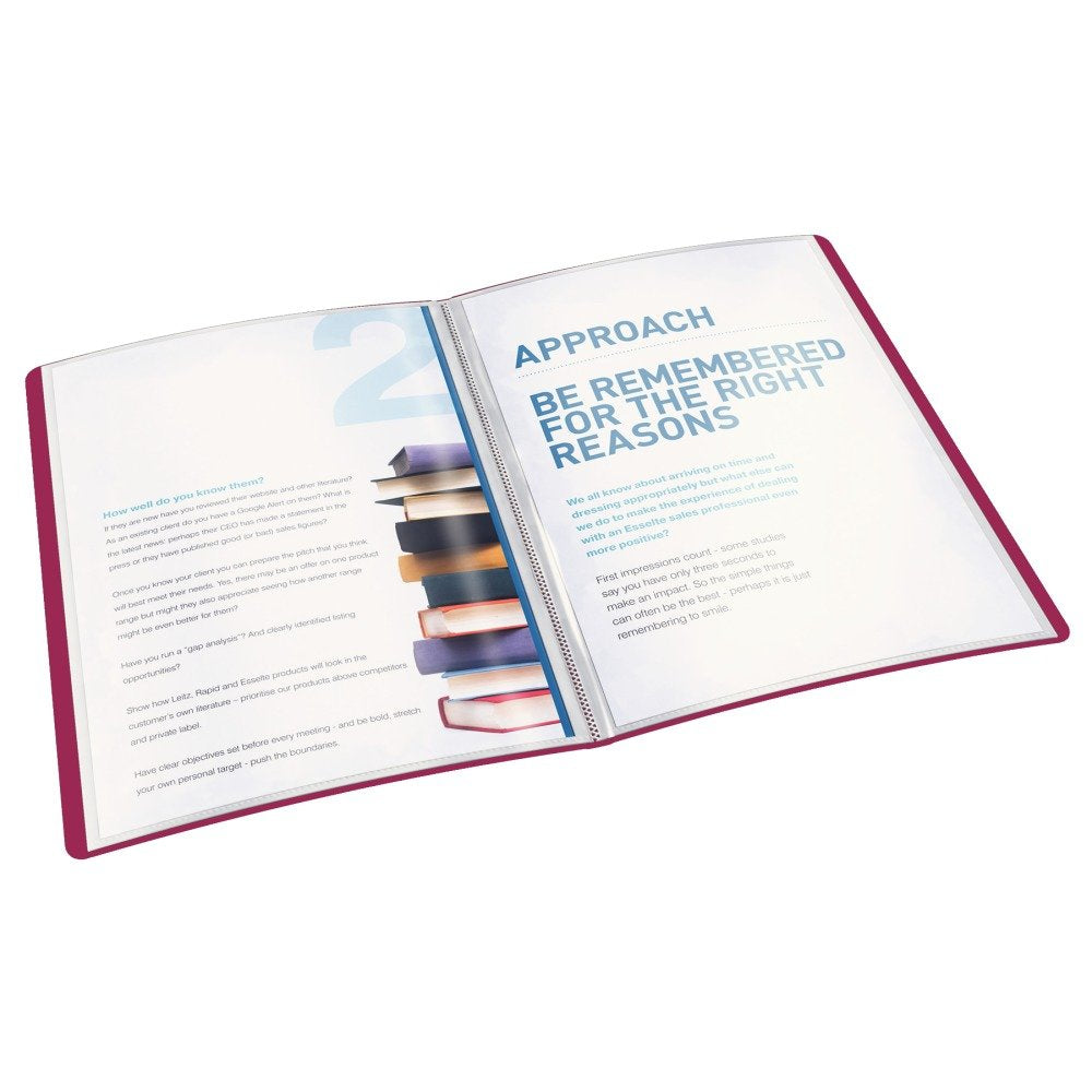Leitz 46510024 Urban Chic Display Book - Red Berry