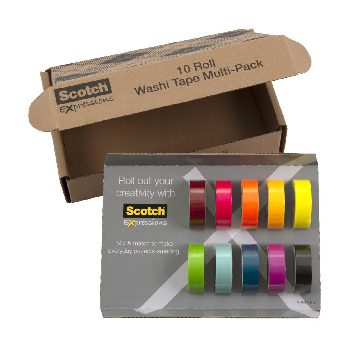 Scotch Washi Tape, 10 Rolls