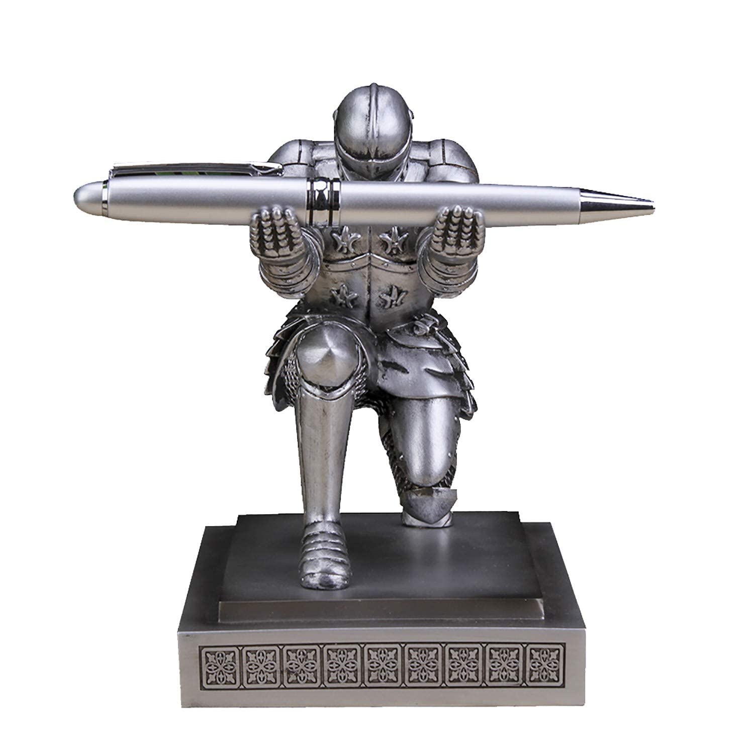 XMXIAYUN Knight Pen Holder Pen Stand with a Pen, Personalized Desk Accessory for a Gift, Decoration