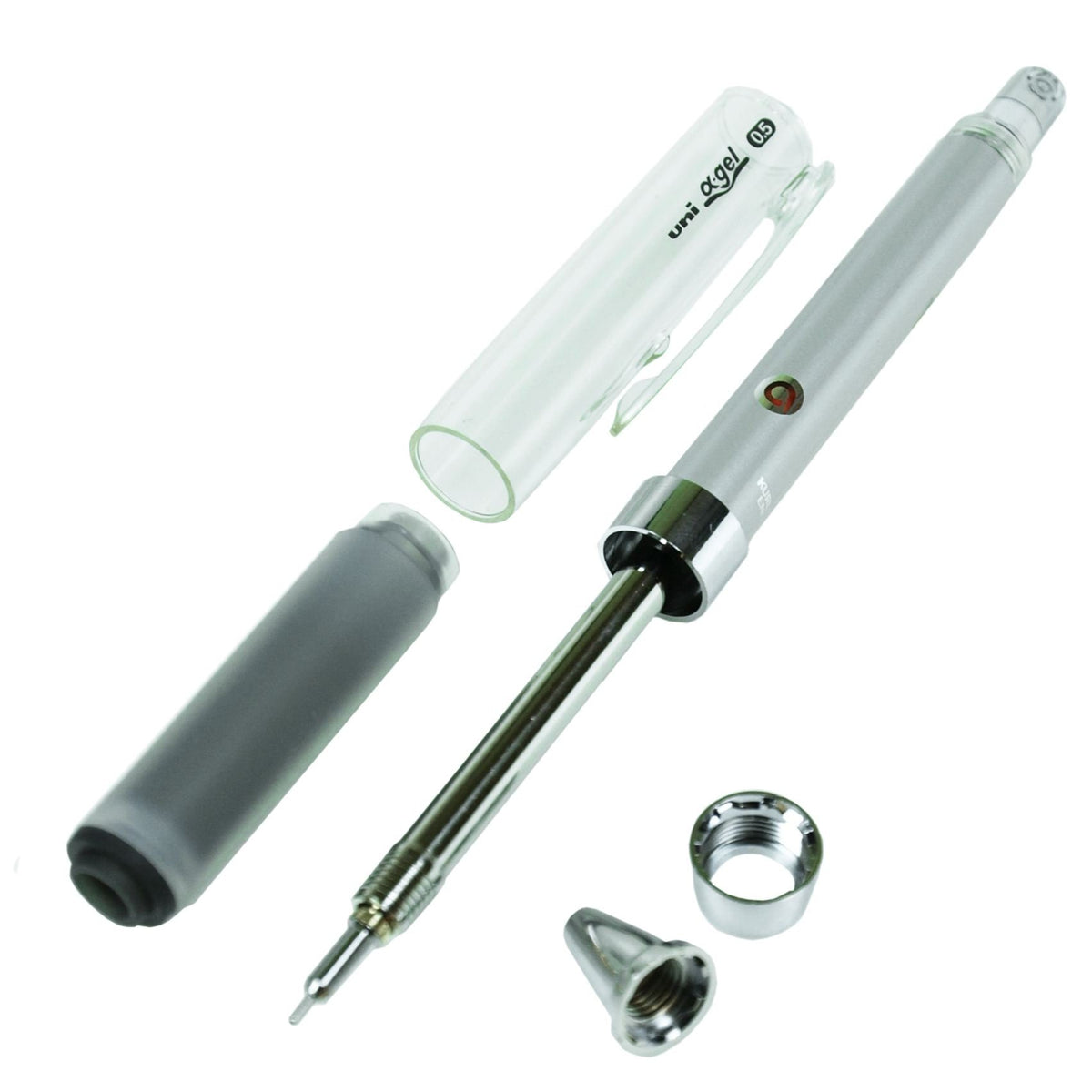 Uni Alpha-Gel Kuru Toga Mechanical Pencil, 0.5 mm, Red Body (M5858GG1P.15)