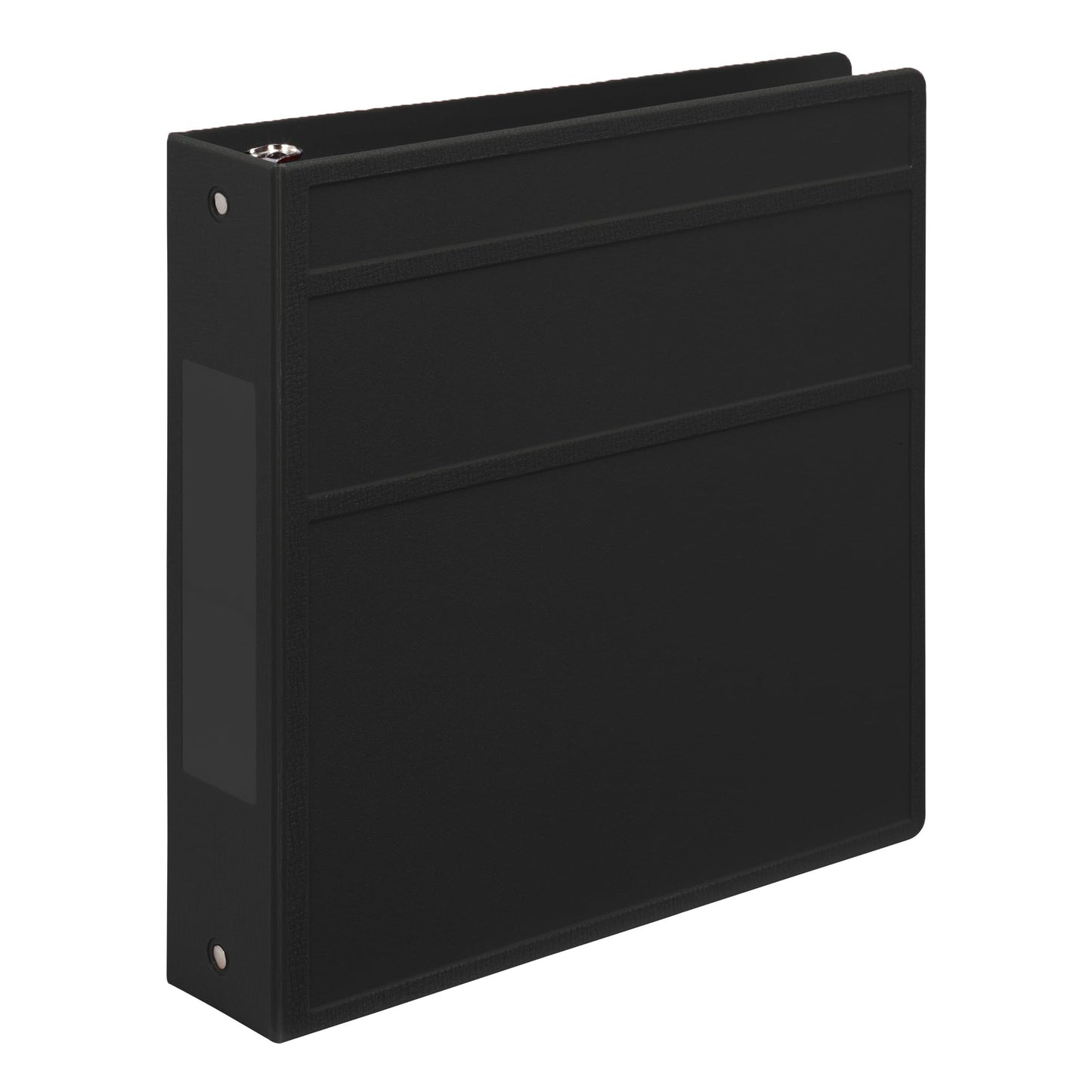 Carstens 2-Inch Heavy Duty 3-Ring Binder - Side Opening, Black, Durable Plastic, Precision No-Gap