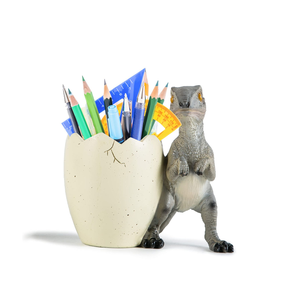 Banllis Dinosaur Pen Holder & Pencil Holder for Desk, Jurassic Park Decor