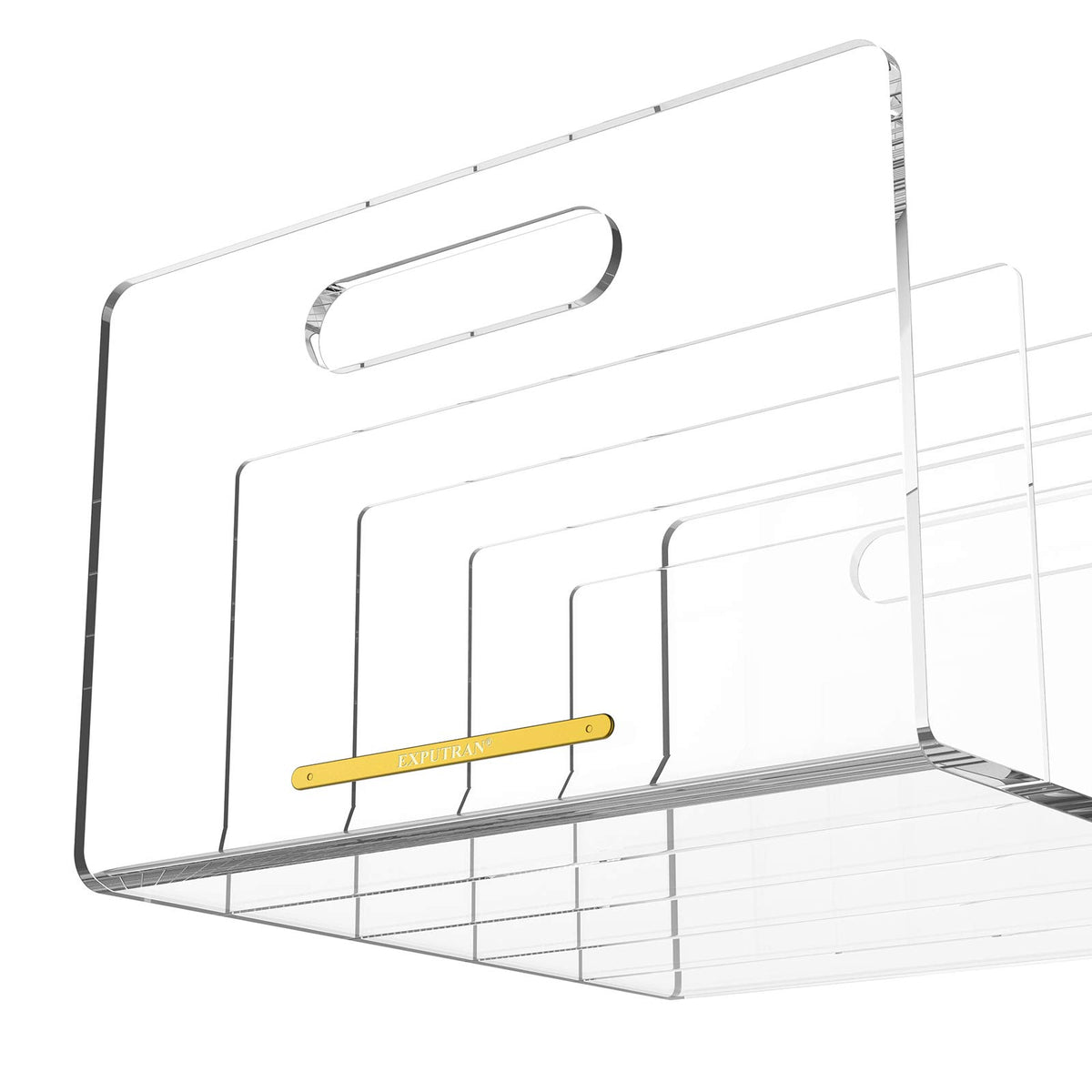 EXPUTRAN Acrylic File Sorter, Desktop File Collator Office File Organizer, Clear 11.4" x 6.7" x 10"