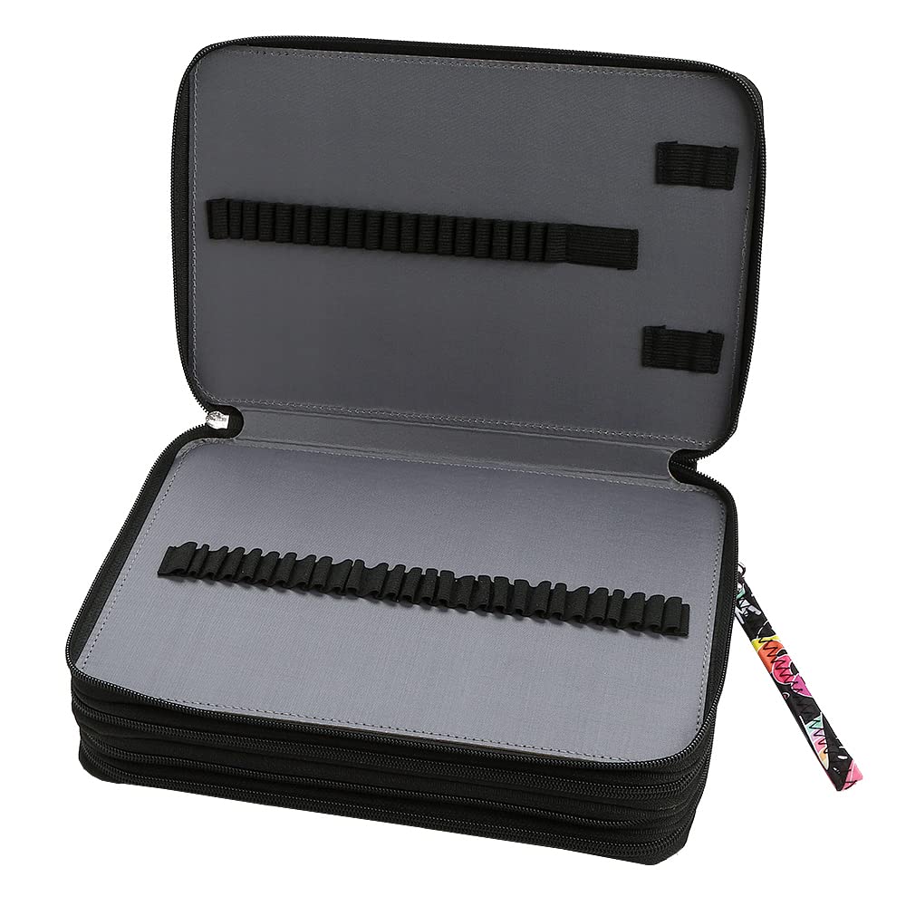Lbxgap 216 Slots Pencil Case Organizer w/Removal Handle Strap