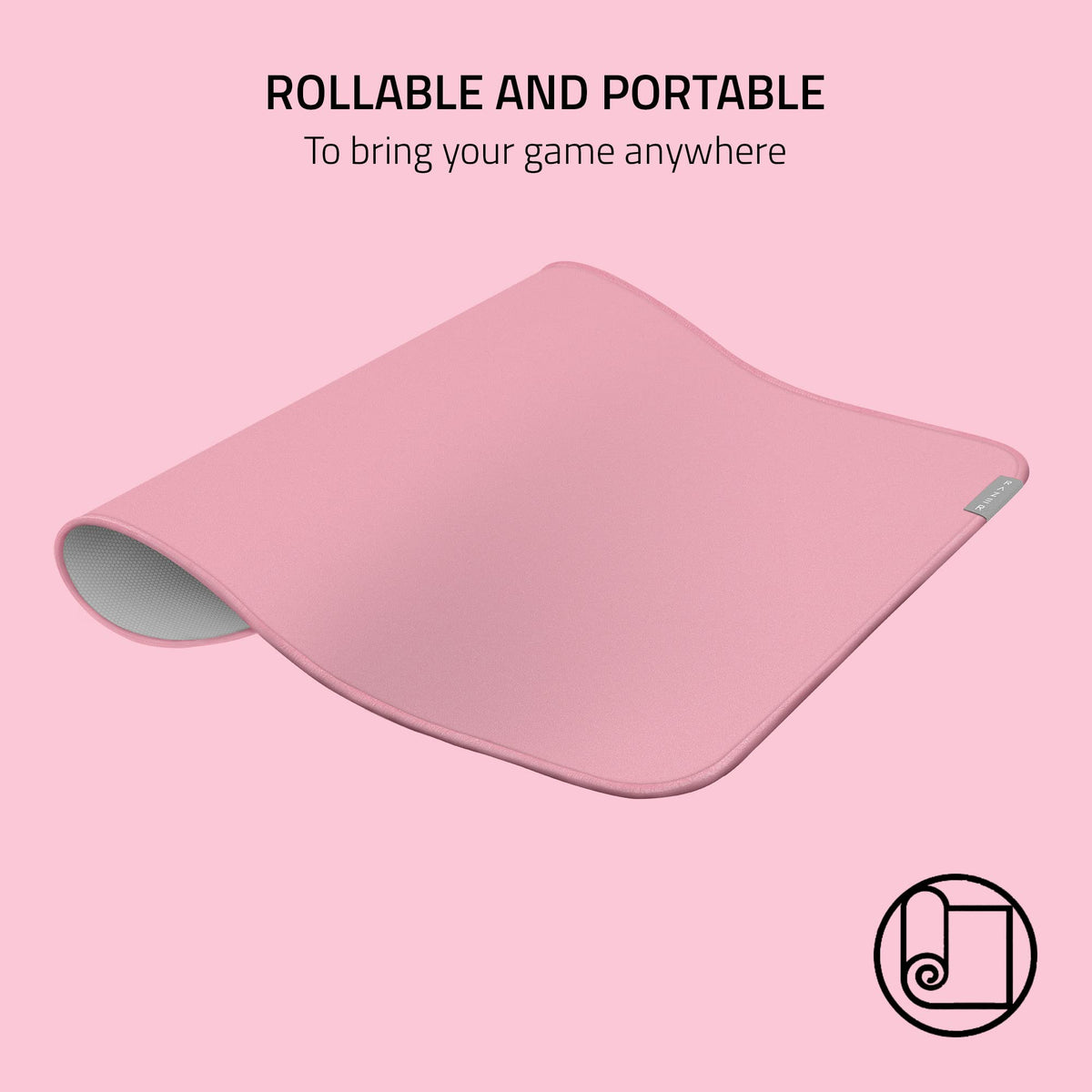 Razer Strider Hybrid Mouse Mat with a Soft Base & Smooth Glide, Pink