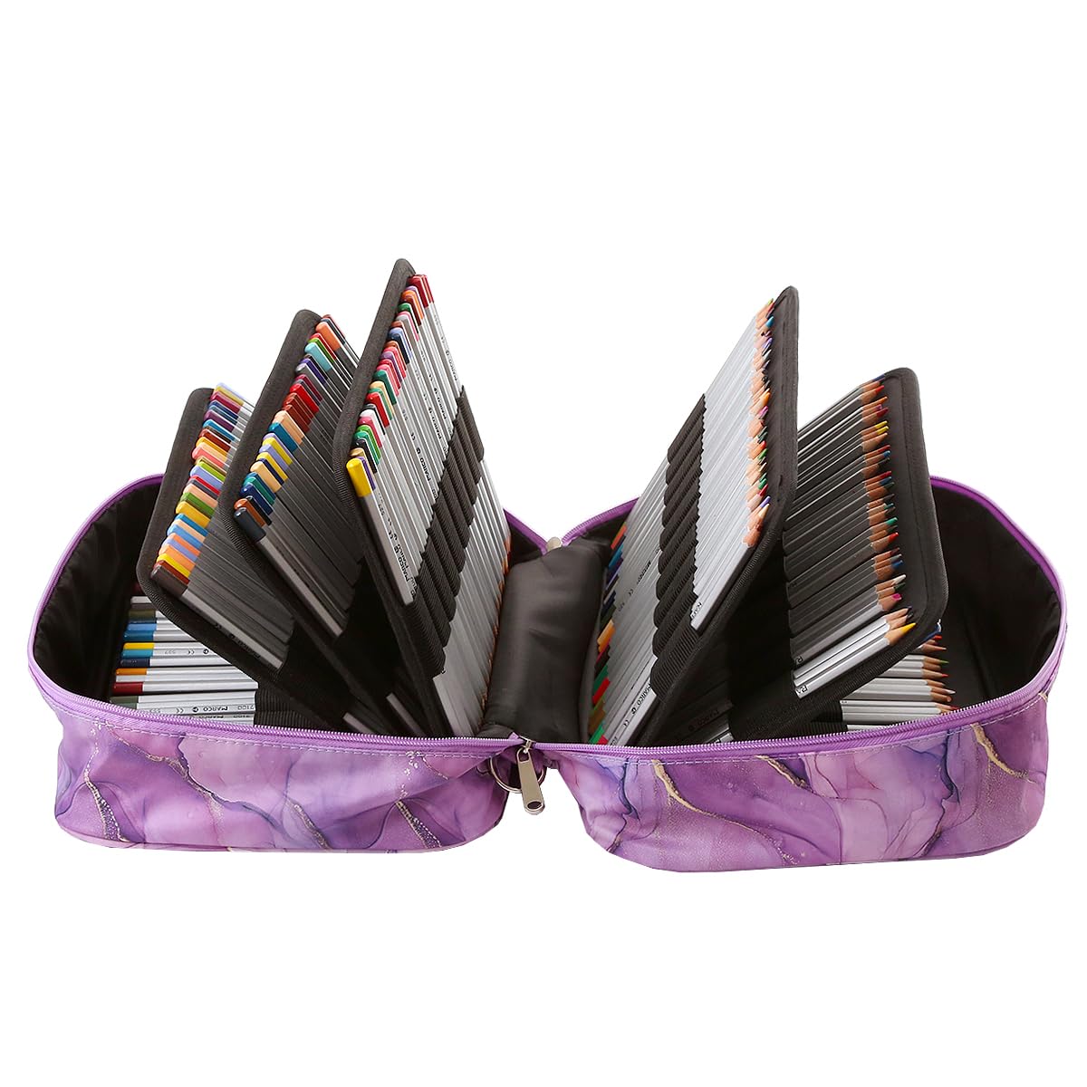 Lbxgap 360 Slots Colored Pencil Case w/Handle & Shoulder Strap