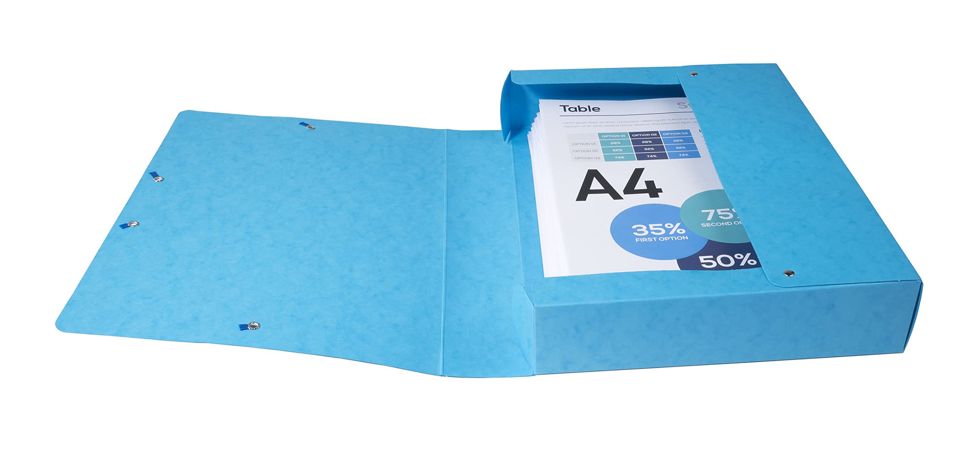 Exacompta - Ref 50606E - Pressboard Filing Box - 250 x 330mm in Size, Suitable for Holding A4