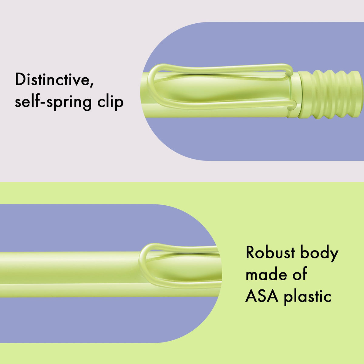 Lamy safari springgreen - Ballpoint Pen with ergonomic grip & line width M - for pleasant long