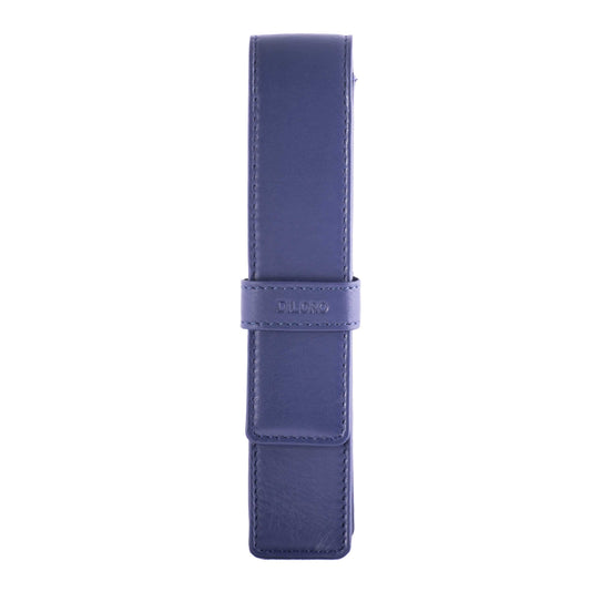 DiLoro Leather Single Pen Case Pencil Pouch Holder for One Fountain Ballpoint Rollerball Pen and
