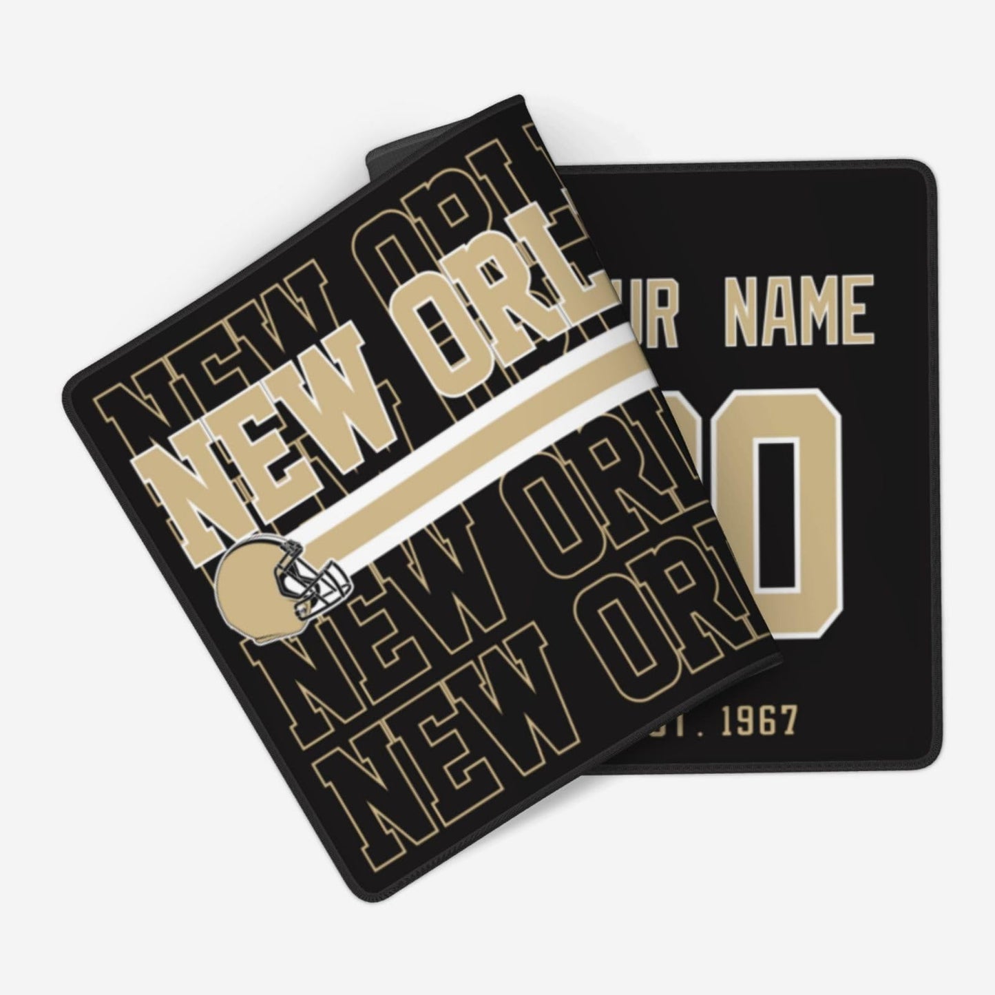 ANTKING New Orleans Mouse Pad Custom Name and Number Desk Pad for Men Women Youth Gifts