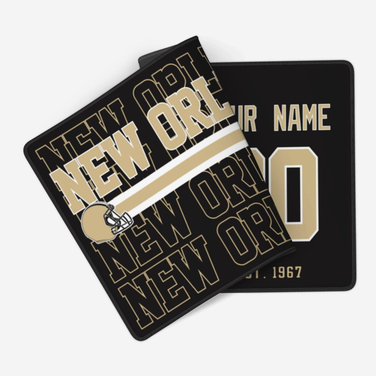 ANTKING New Orleans Mouse Pad Custom Name and Number Desk Pad for Men Women Youth Gifts