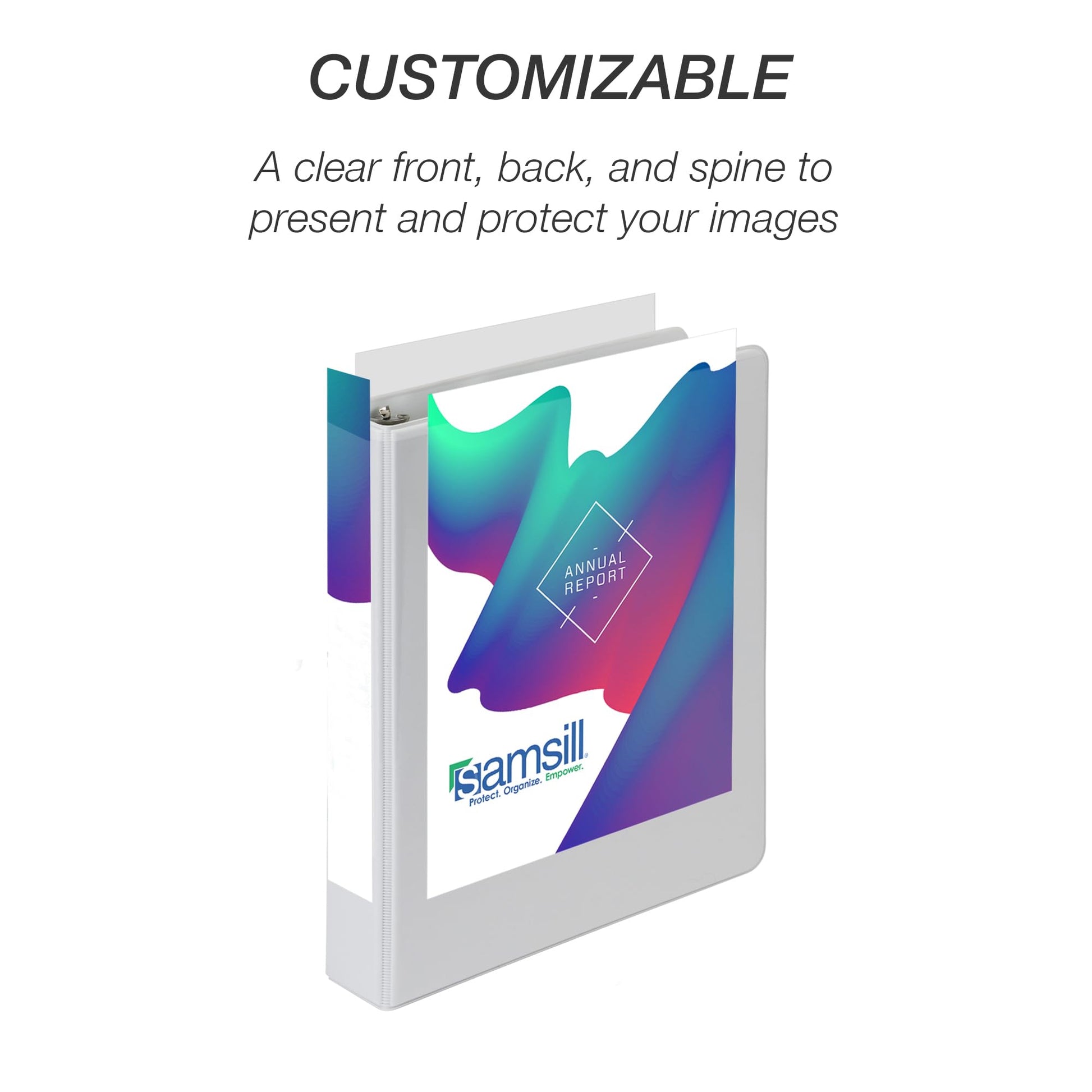 Samsill Economy 1 Inch Mini 3 Ring Binder, Round Ring Binder, Holds 5.5 x 8.5 Inch Documents