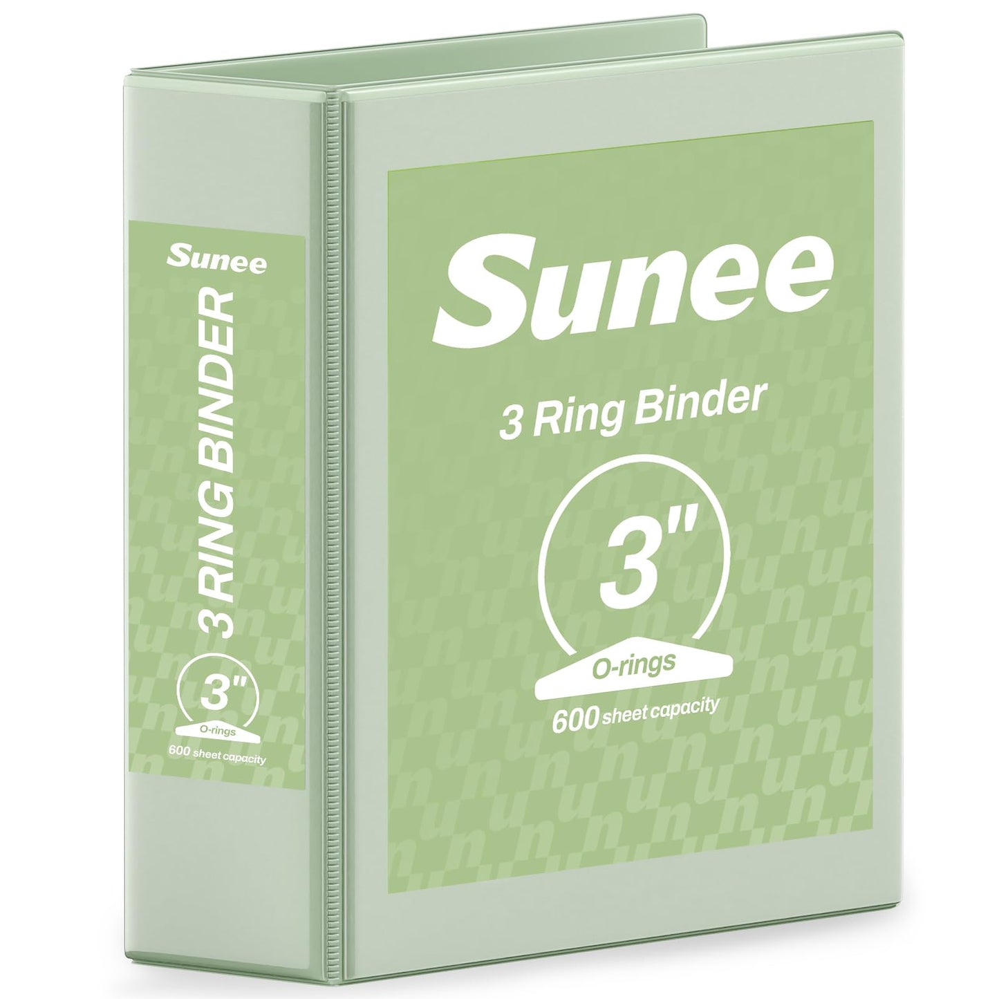 SUNEE 3 Ring Binder 3 Inch 1 Pack, Clear View Binder Three Ring PVC-Free (Fit 8.5x11 Inches) for