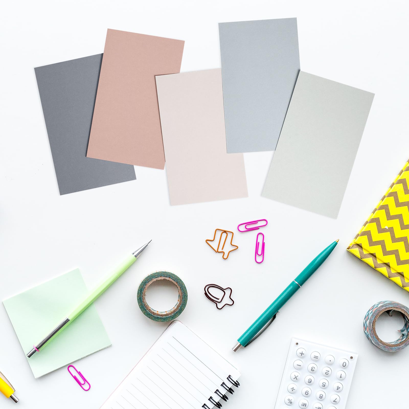 300 Pcs Blank Index Cards Thick Card Stock, 3 x 5 Inch, Pastel Colors
