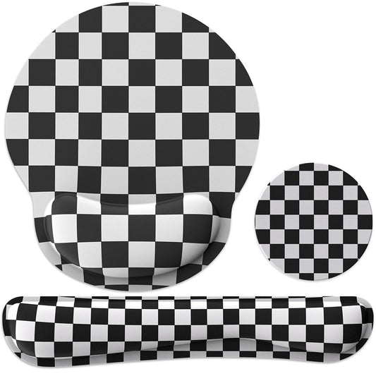 Ergonomic Mouse Pad with Wrist Rest and Keyboard Wrist Rest, Mousepad