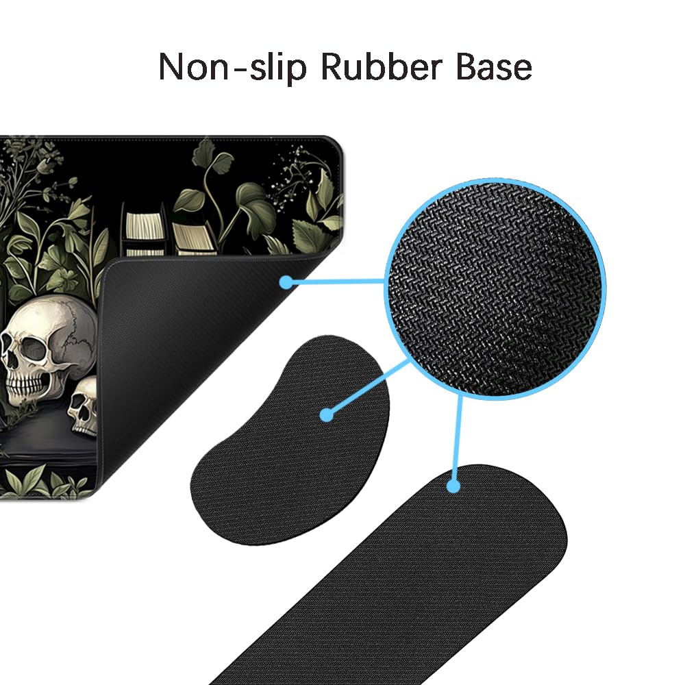 MIBITRI Keyboard Mouse Pad Set, Extended Gaming Mouse Pad+Ergonomics Keyboard Wrist Rest Support
