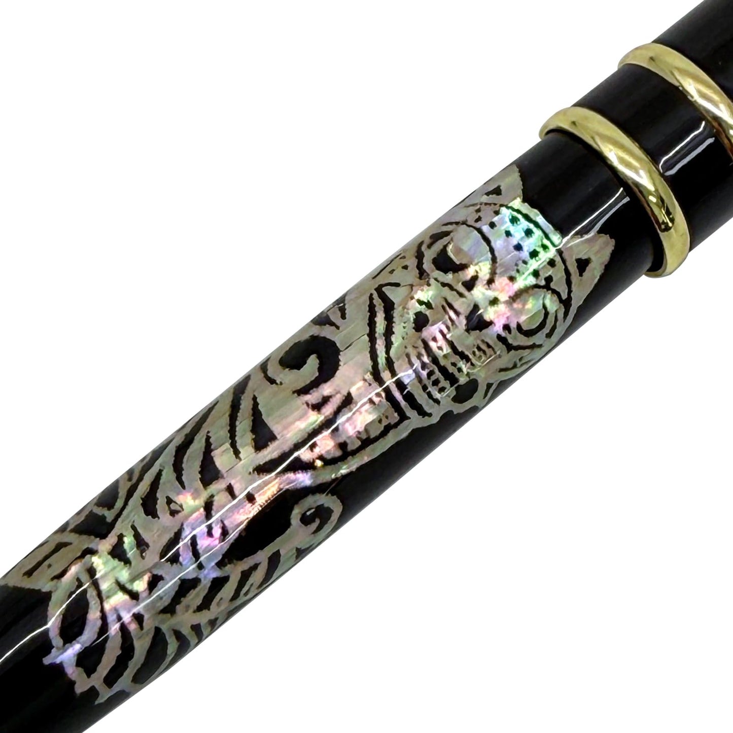 Nacreh Inlay Mother of Pearl Design Handmade Ballpoint Pen Retractable Executive Gift Rollerball