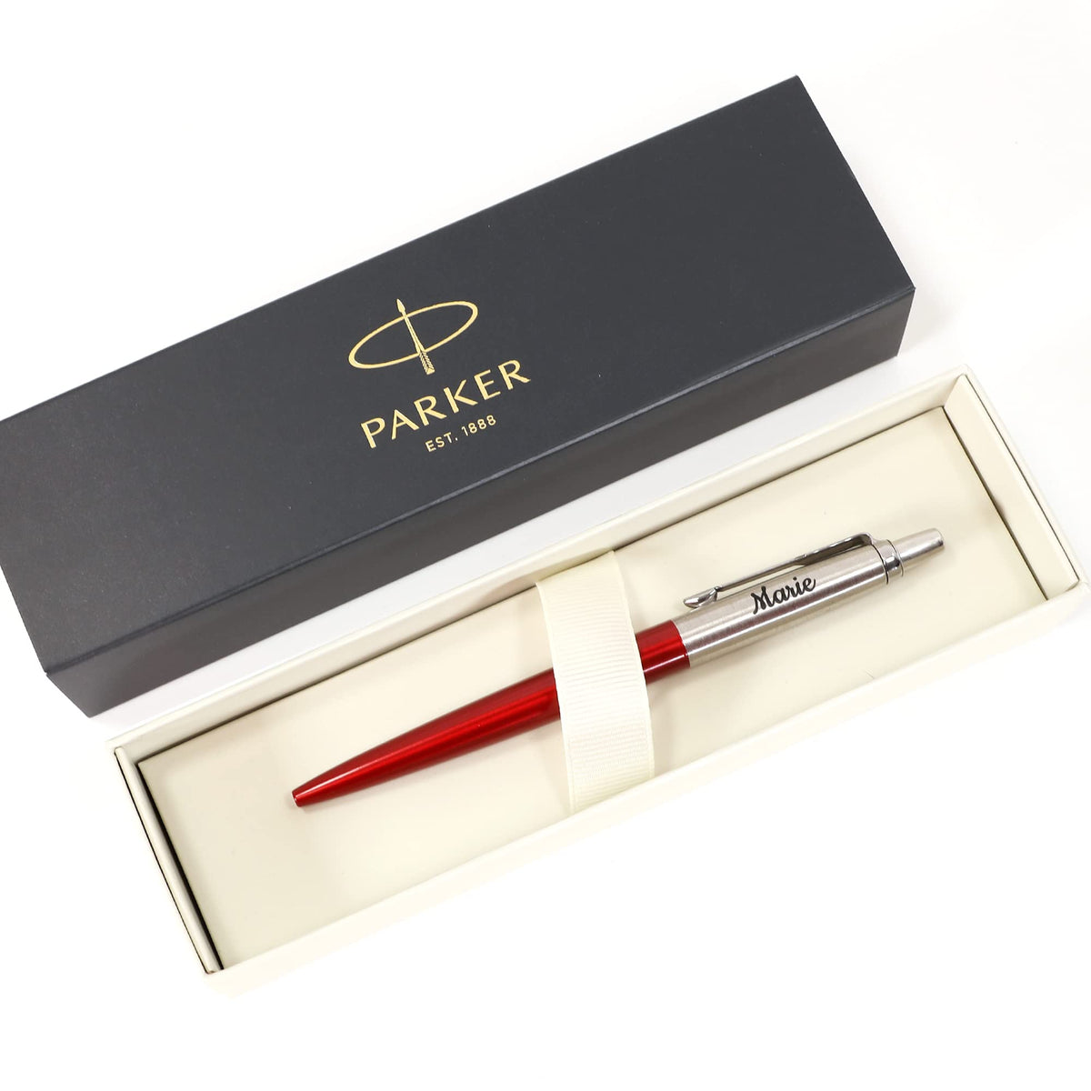Personalised Custom Parker Jotter Bond Street Pen + Gift Box | Design A Truly Unique Present |