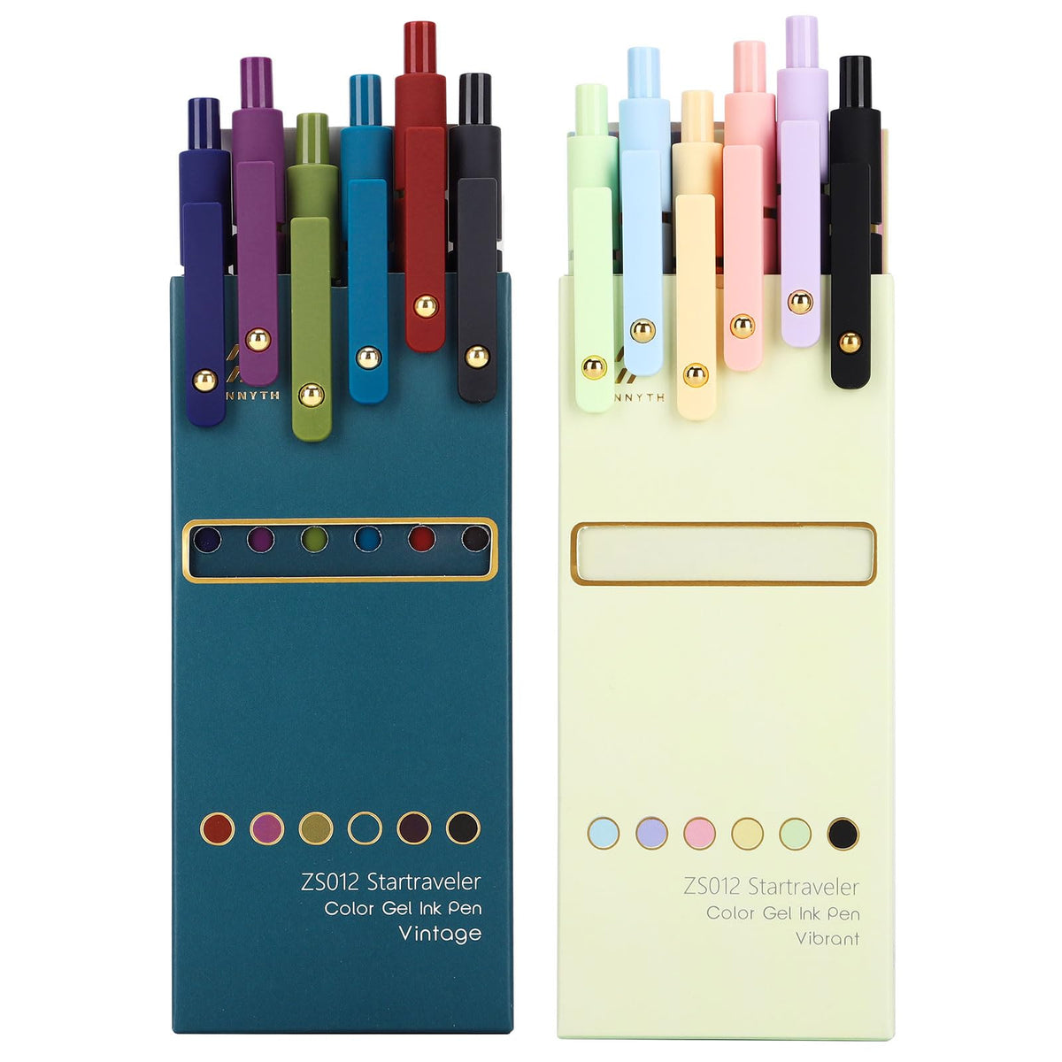 Ddaowanx Colored Gel Pens Set,0.5mm Retractable Quick Dry Colorful Ink Pens