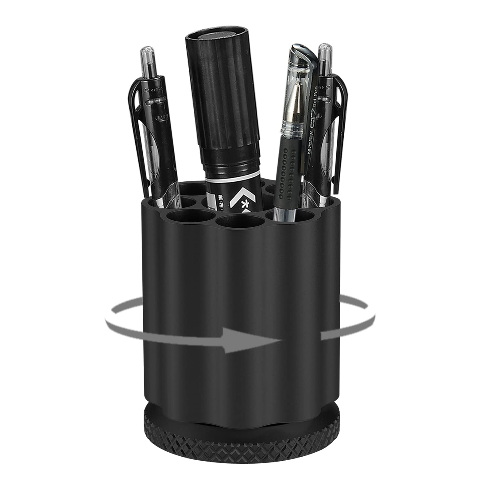 QIAN76 Rotating Revolver Pen Holder, Gun Cylinder Pen Holders, Favorite Pencil Holder and Perfect