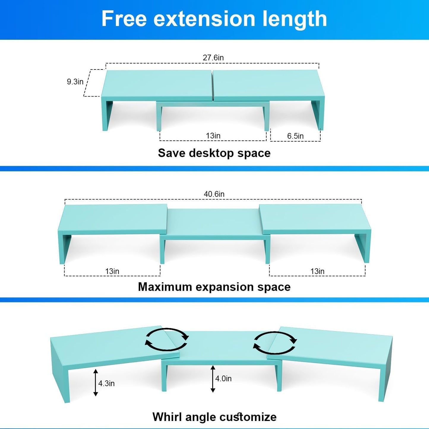 OUTIOE Dual Monitor Stand Riser
