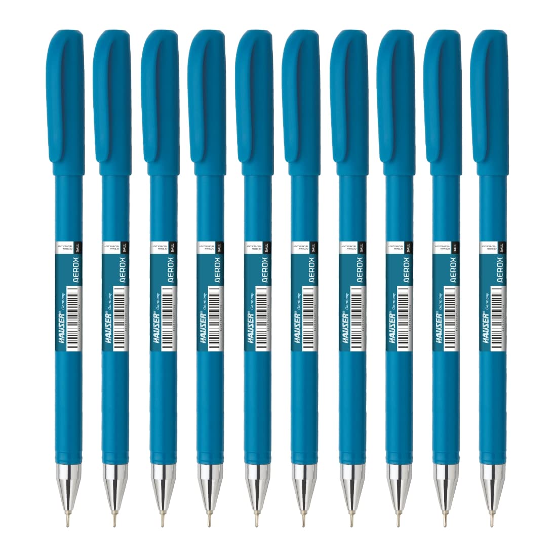 Hauser Aerox 0.6mm Ball Pen Wallet | Shiny Finish & Lightweight Body | Low-Viscosity Ink For Smudge