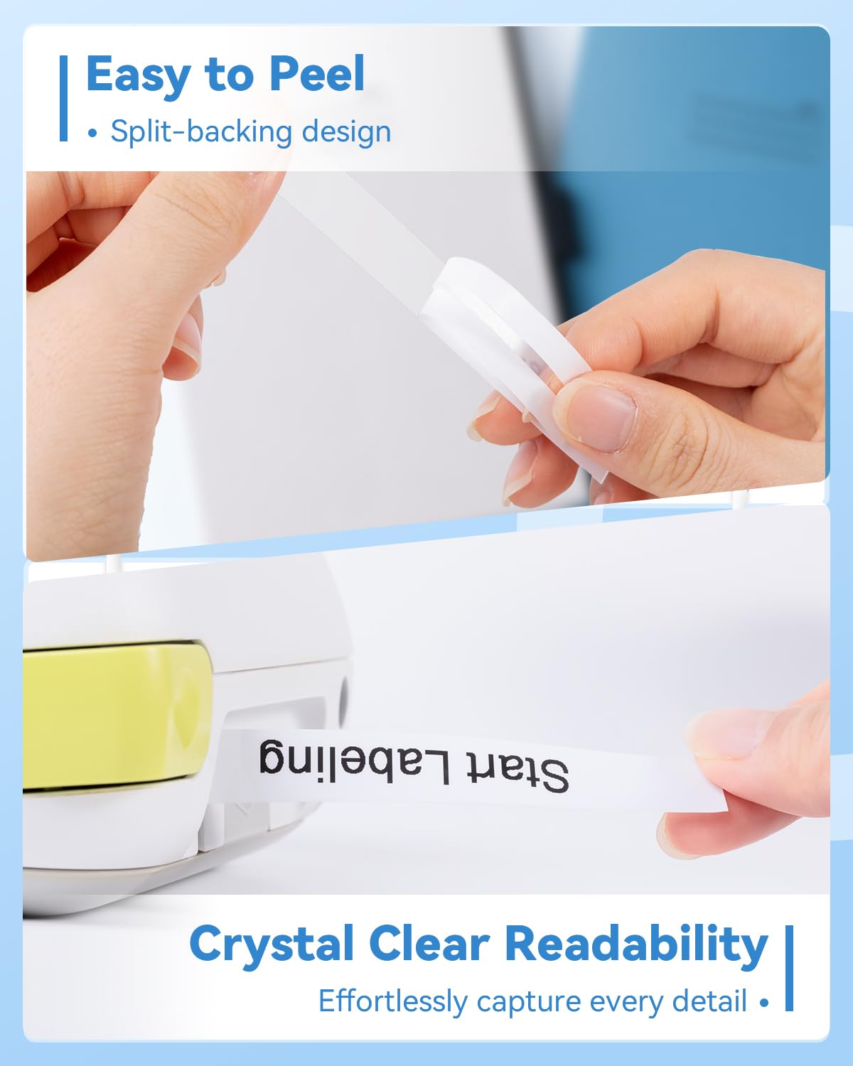 Replacement for Brother P Touch Label Maker Tape Clear 12mm TZe-131 TZe131