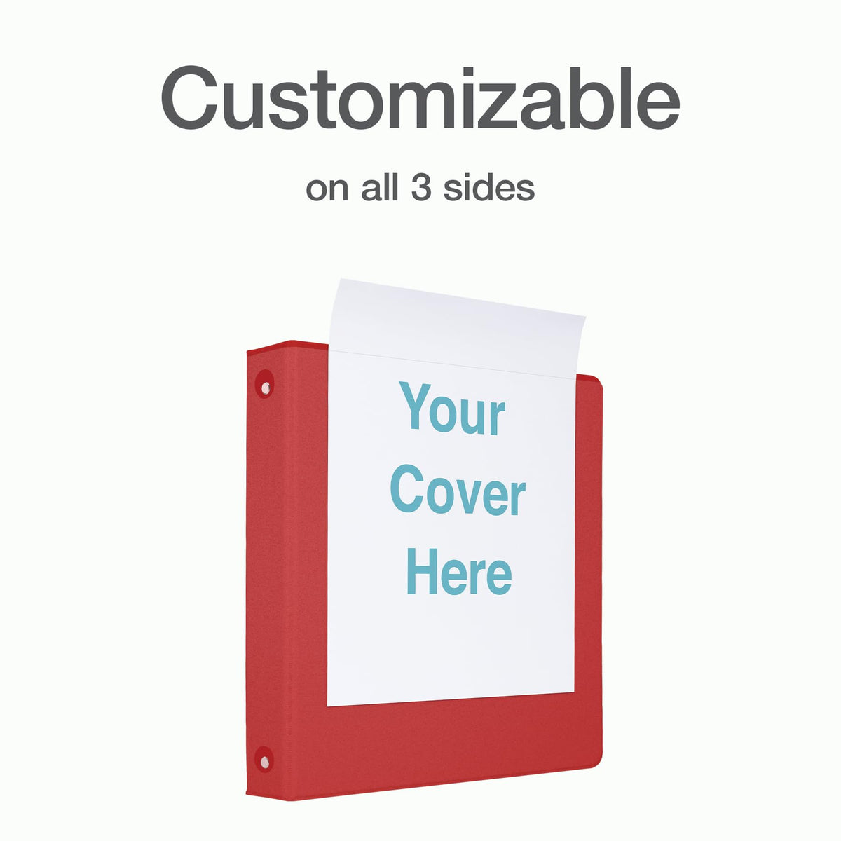 Cardinal 3 Ring Binders, 1.5 Inch, Round Rings, Holds 350 Sheets, ClearVue Presentation View