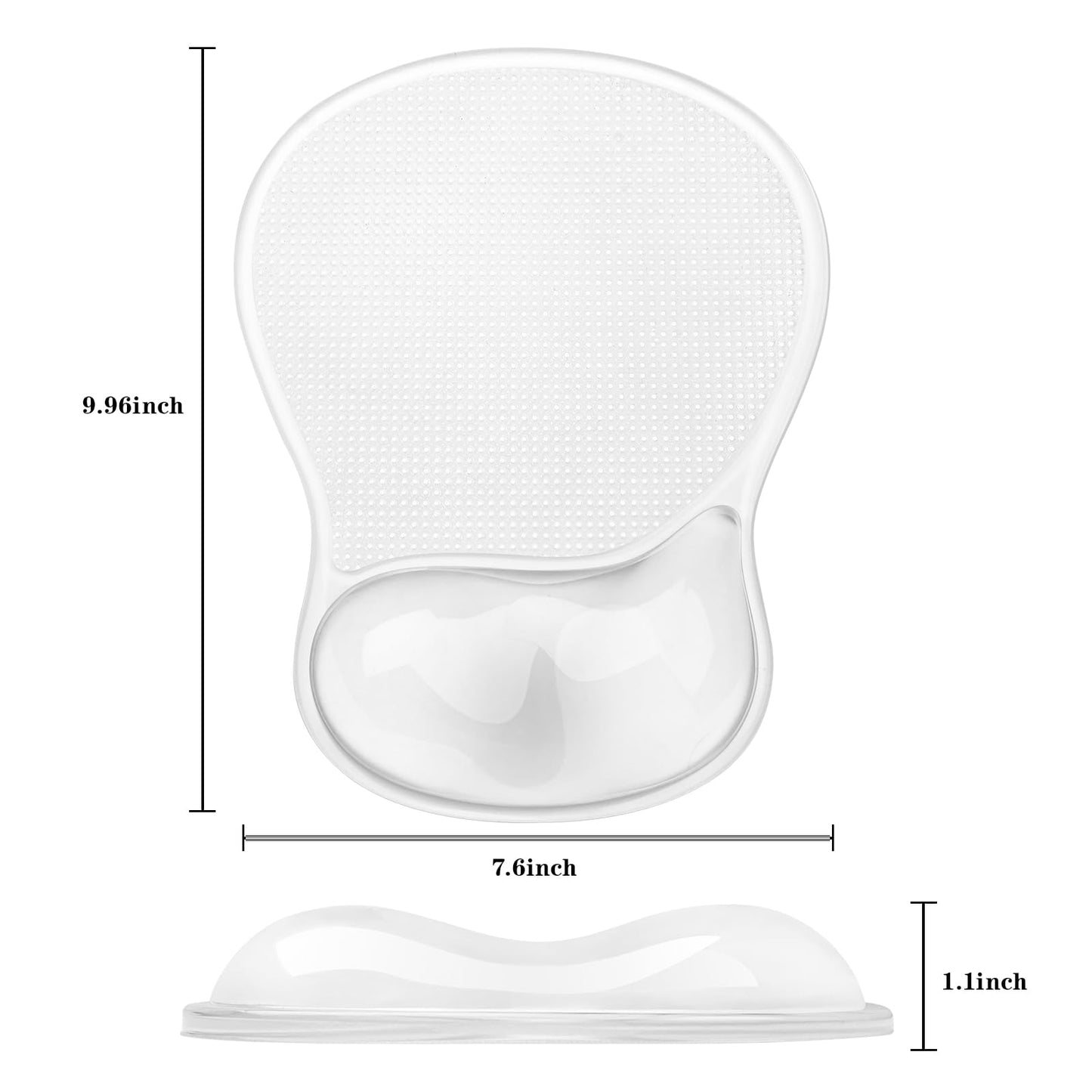 Mouse Pad with Wrist Rest,Ergonomic Mouse Pad with Comfortable Gel Wrist Rest Support and Non-Slip