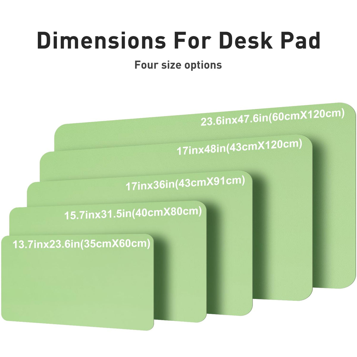 Aothia Faux Leather Desk Mat – Large Mouse Pad, Non-Slip PU Leather Blotter, Waterproof Writing