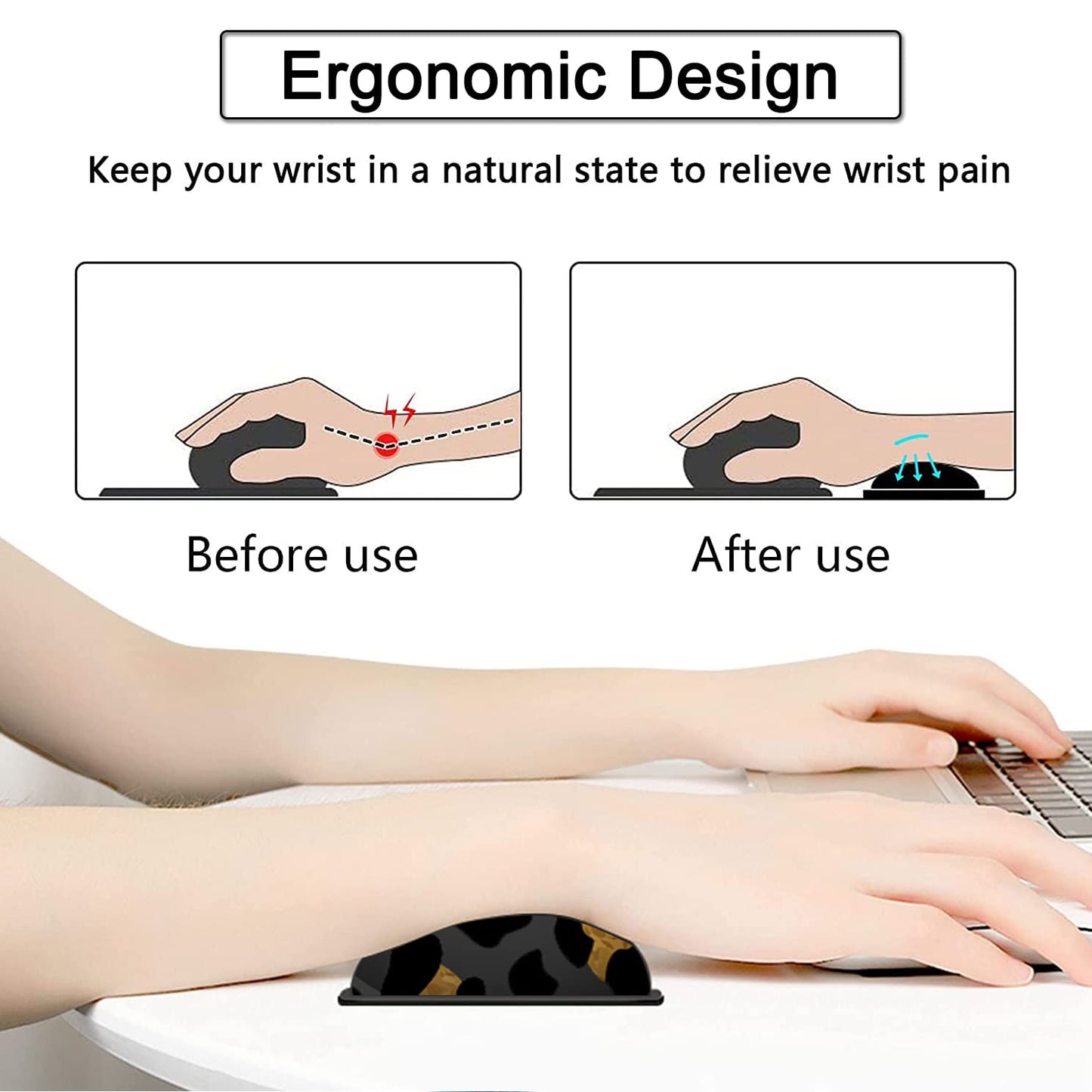 Large Gaming Mouse Pad,31.5x11.8 in Extended Computer Mouse Mat with Non-Slip PU Base, Ergonomic