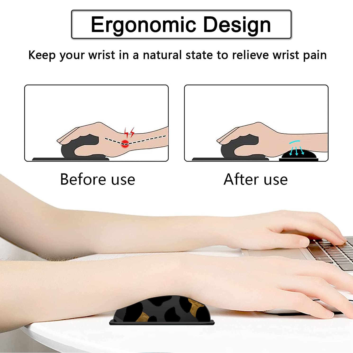 Large Gaming Mouse Pad,31.5x11.8 in Extended Computer Mouse Mat with Non-Slip PU Base, Ergonomic
