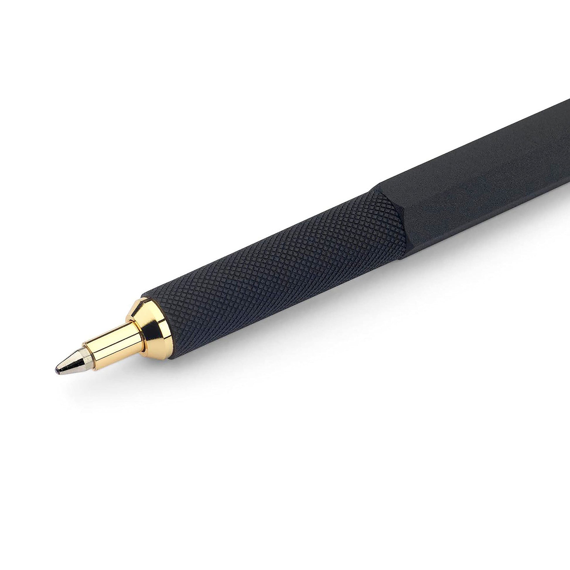 Rotring 800 Retractable Ballpoint Pen, Metal Barrel, Medium Point, Black Ink, Refillable, 1 Count