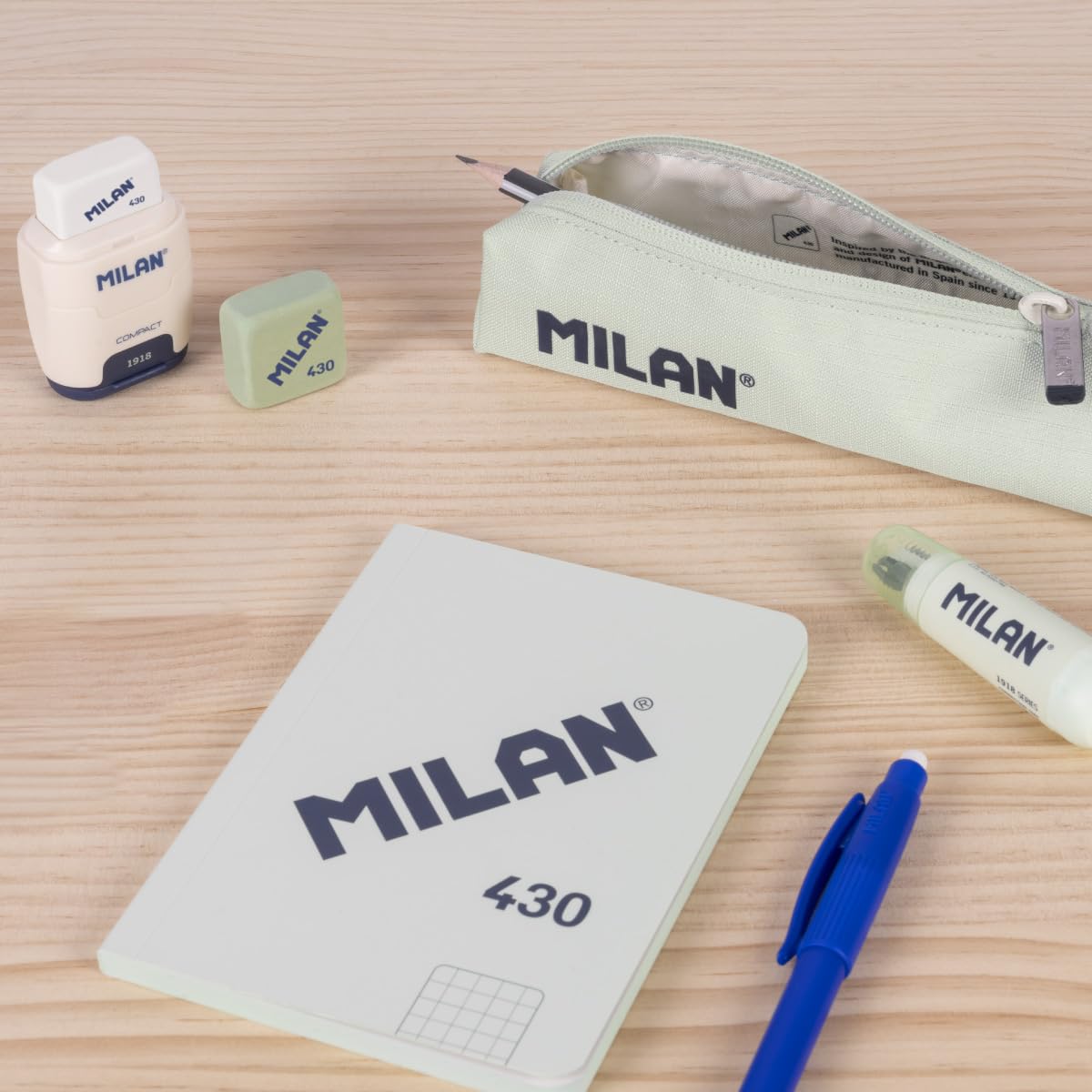 MILAN 1918 Collection Mini Pencil Case, Green