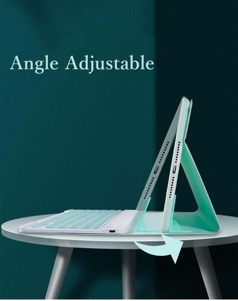 Kaitesi Keyboard Case for iPad Mini 6th/7th Gen - Magnetic Detachable Bluetooth Cover with Pencil