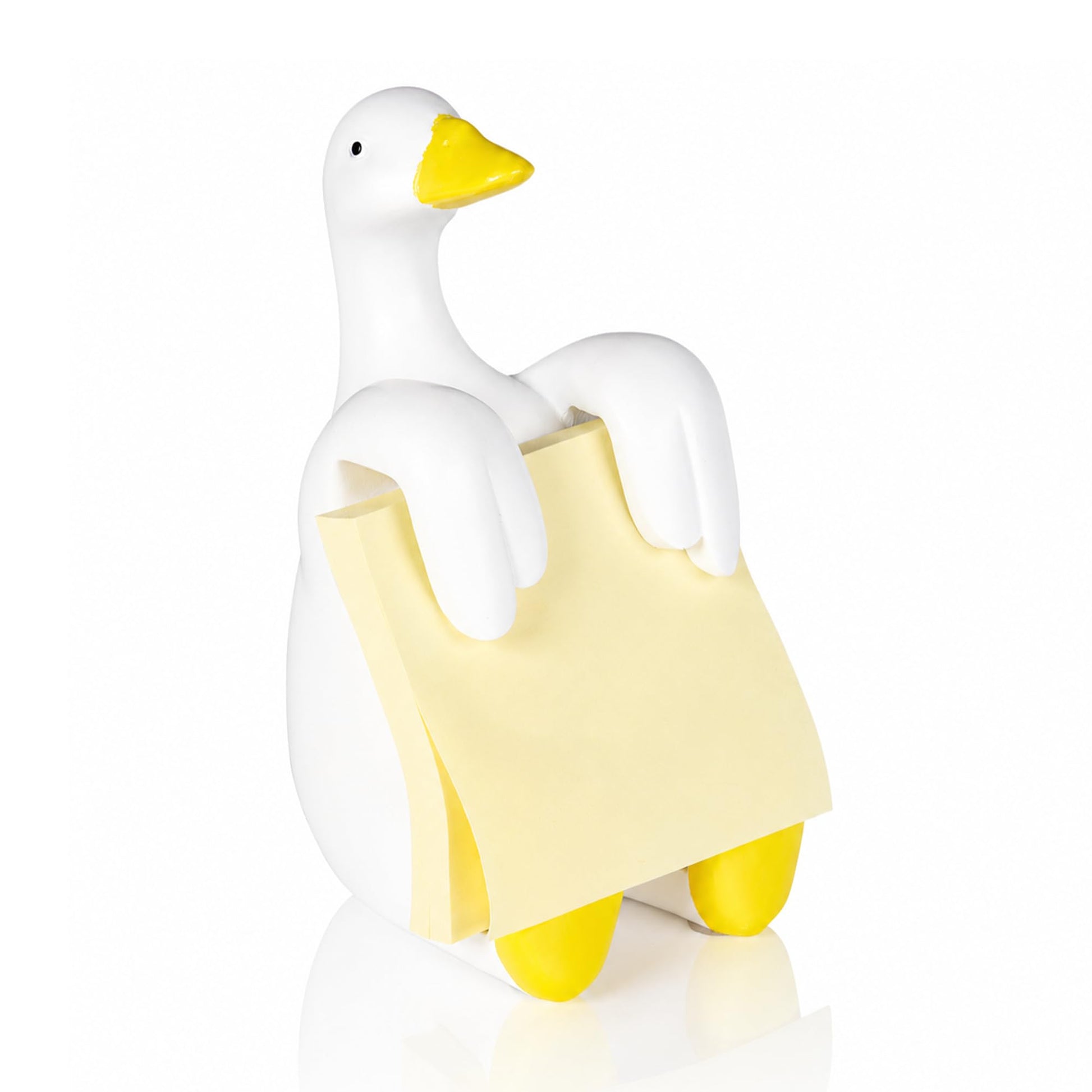 HORTIX Silly Goose Pop-Up Sticky Note Dispenser for 3 x 3 in Notes, Yellow