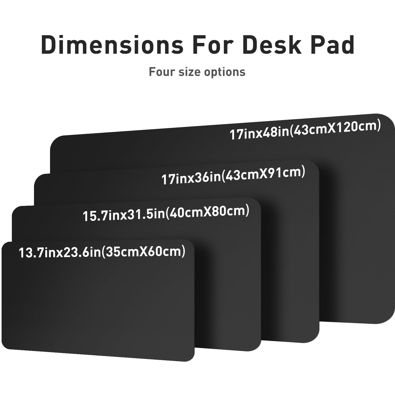 Aothia Leather Desk Pad Protector, Mouse Pad, Office Desk Mat, Non-Slip PU Leather Desk Blotter